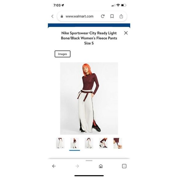 Nike Sportswear City Ready Light Bone/Black Pants Sz Lg New with tags - Picture 1 of 12